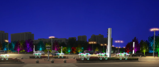 河间市2019年城区春节亮化工程图2