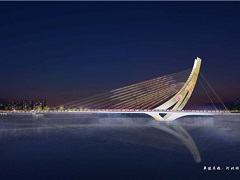 张家口纬二桥夜景照明及道路照明设计